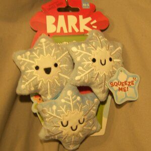 Bark Light Blue Star Plush Dog Toys